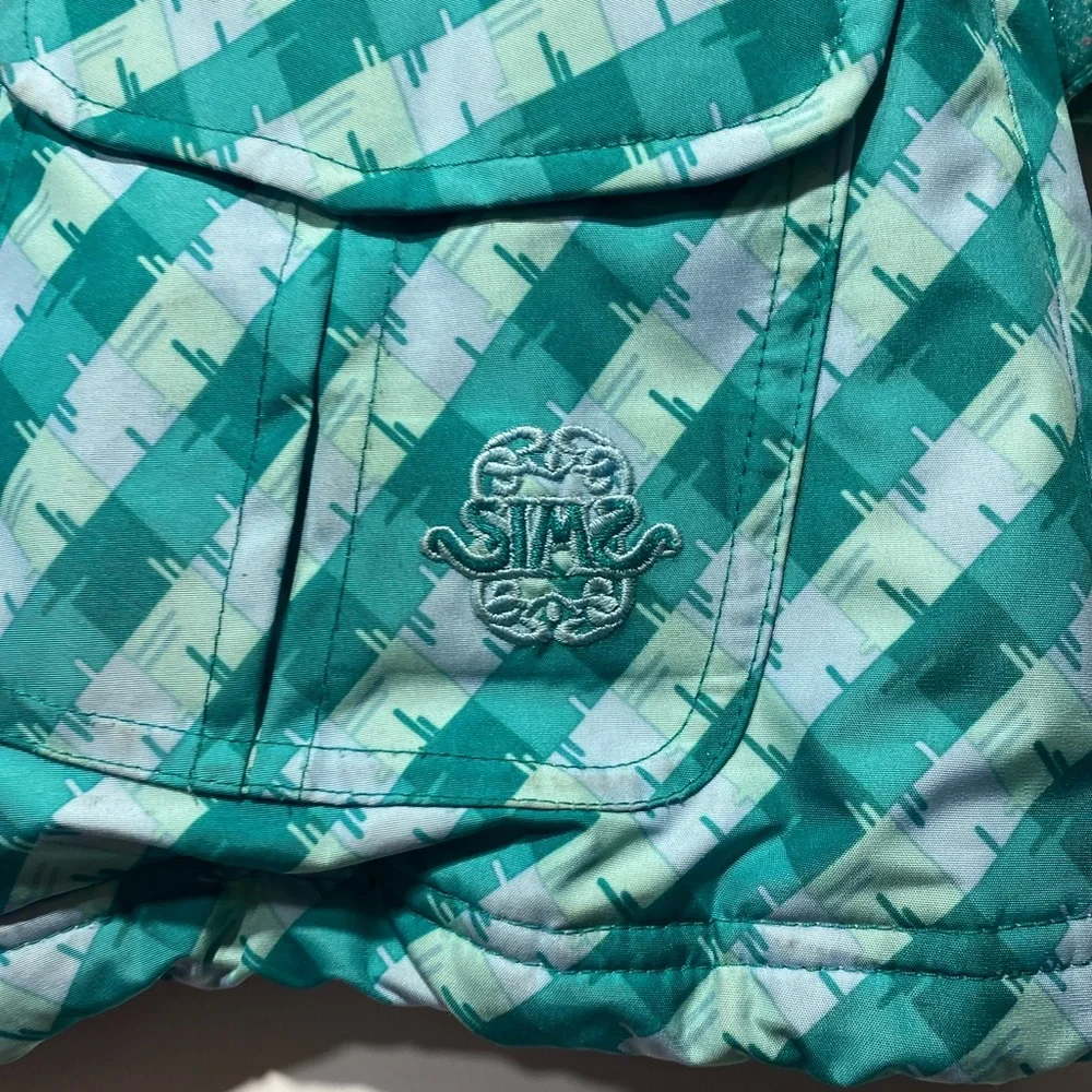 Sims Teal Ski Snow Kids Jacket With Multi‎ Pockets For Personal Items Size L